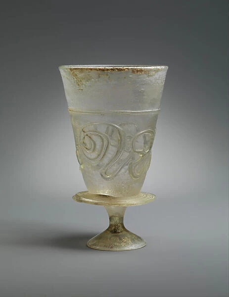 Goblet with Applied Decoration, Iran, 11th-early 12th century. Creator: Unknown