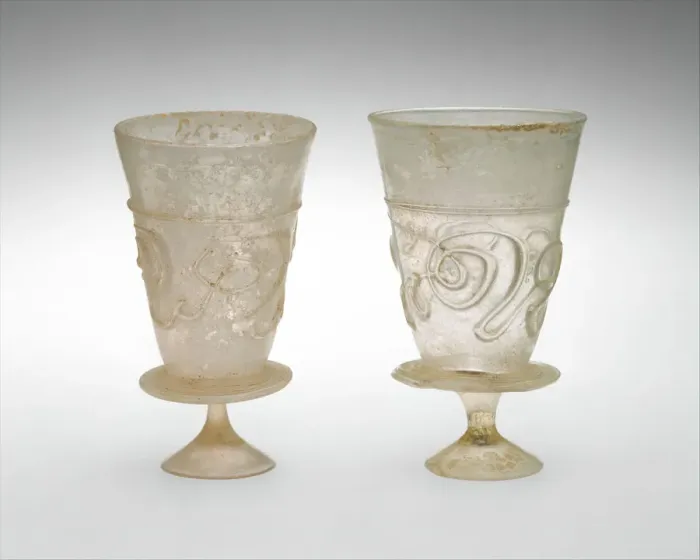 Framed Print : Goblet with Applied Decoration, Iran, 11th-early 12th century. Creator: Unknown Framed Print : Goblet with Applied Decoration, Iran, 11th-early 12th century. Creator: Unknown