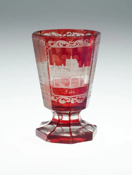 Framed Print : Goblet, Bohemia, c. 1850 / 75. Creator: Bohemia Glass Framed Print : Goblet, Bohemia, c. 1850 / 75. Creator: Bohemia Glass