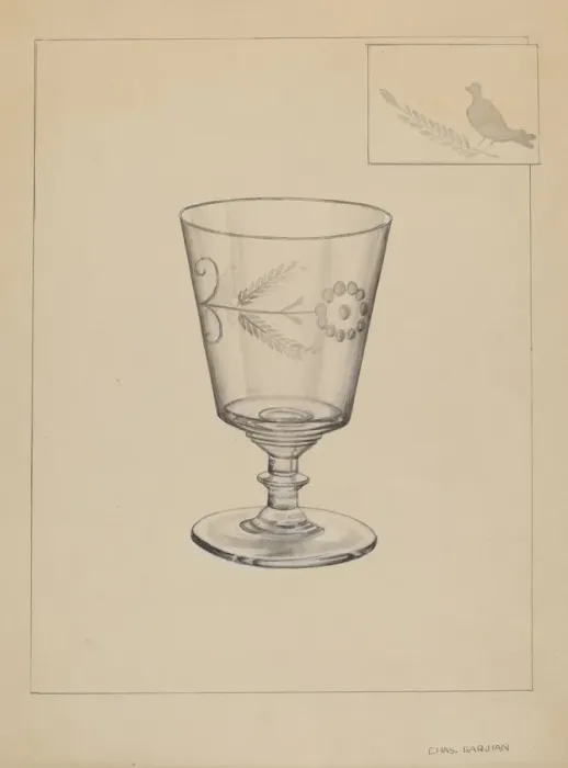 Framed Print : Goblet, c. 1937. Creator: Charles Garjian Framed Print : Goblet, c. 1937. Creator: Charles Garjian