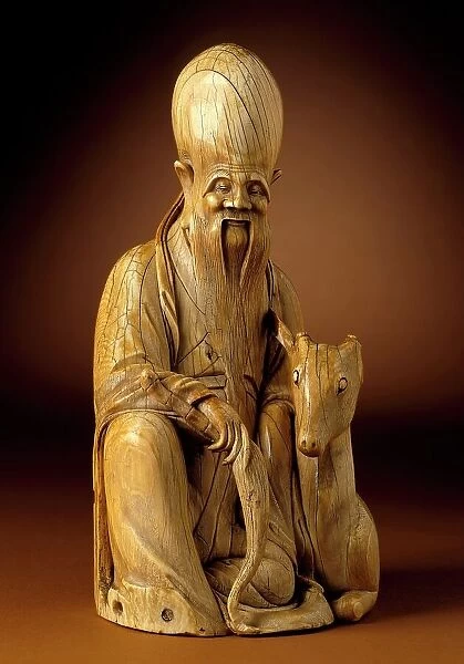 God of Longevity (Shoulao) with a Deer, between c.1550 and c.1644. Creator: Unknown