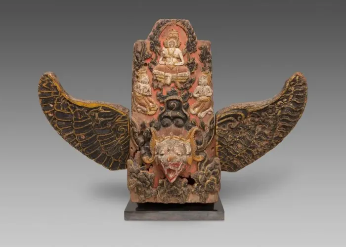 Framed Print : God Vishnu Riding His Mount, Garuda, 19th century. Creator: Unknown Framed Print : God Vishnu Riding His Mount, Garuda, 19th century. Creator: Unknown