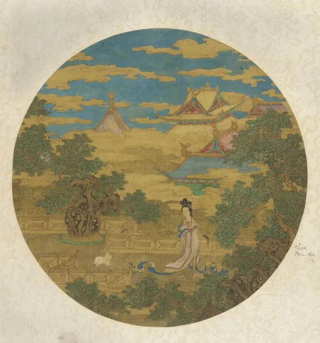 Framed Print : The Goddess Chang'e in the Lunar Palace, Ming dynasty, 16th-17th century. Creator: Unknown Framed Print : The Goddess Chang'e in the Lunar Palace, Ming dynasty, 16th-17th century. Creator: Unknown