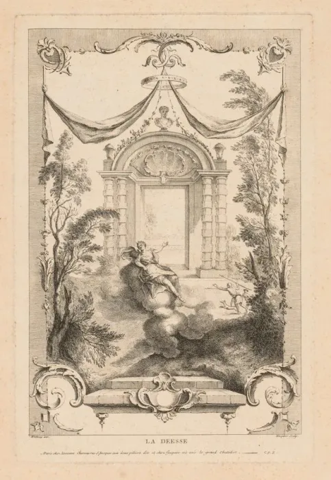 Framed Print : The Goddess, Diana on the Clouds. Creator: Gabriel Huquier (French, 1695-1772) Framed Print : The Goddess, Diana on the Clouds. Creator: Gabriel Huquier (French, 1695-1772)