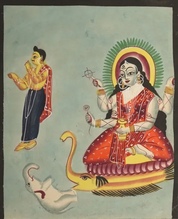 Framed Print : The Goddess Ganga, 1800s. Creator: Unknown Framed Print : The Goddess Ganga, 1800s. Creator: Unknown