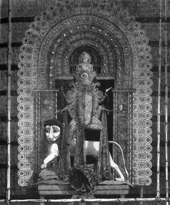 Framed Print : The Goddess Kali, the Favourite Divinity of the People of Calcutta, c1891. Creator: James Grant Framed Print : The Goddess Kali, the Favourite Divinity of the People of Calcutta, c1891. Creator: James Grant