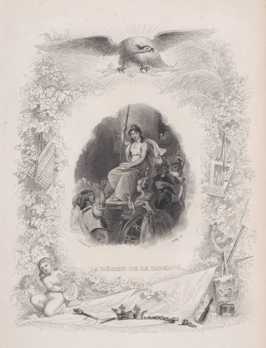 Framed Print : The Goddess Liberty, from The Songs of Beranger, 1829 Framed Print : The Goddess Liberty, from The Songs of Beranger, 1829