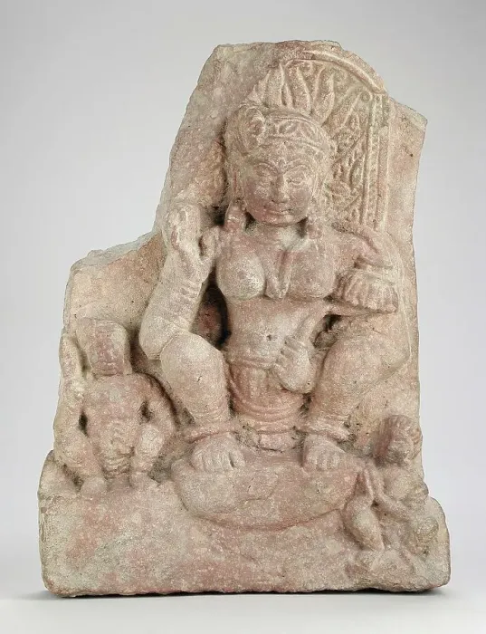 Framed Print : The Goddess Shridevi, 2nd-3rd century. Creator: Unknown Framed Print : The Goddess Shridevi, 2nd-3rd century. Creator: Unknown