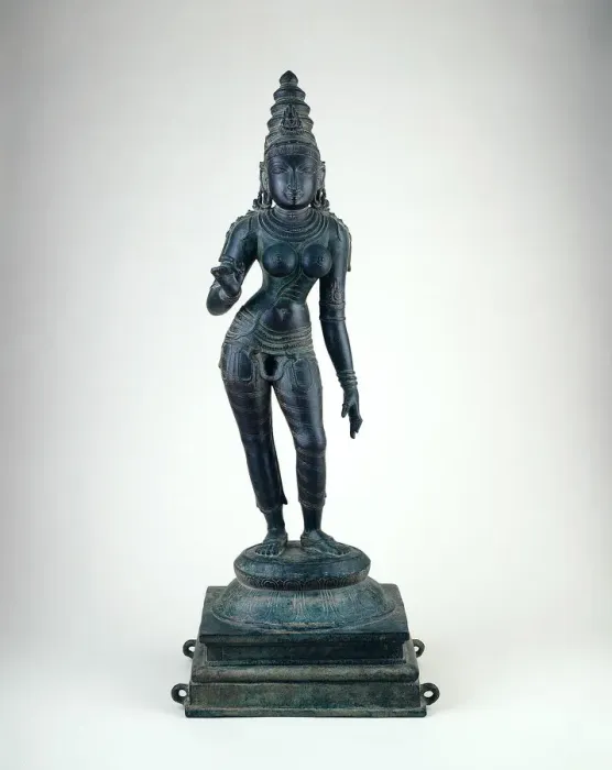 Framed Print : Goddess Uma, Consort of Shiva, Vijayanagar period, about 1500. Creator: Unknown Framed Print : Goddess Uma, Consort of Shiva, Vijayanagar period, about 1500. Creator: Unknown