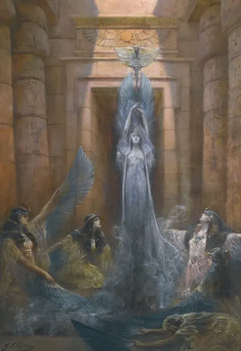 Framed Print : The Godess Neith. Artist: Clairin, Georges (1843-1919) Framed Print : The Godess Neith. Artist: Clairin, Georges (1843-1919)