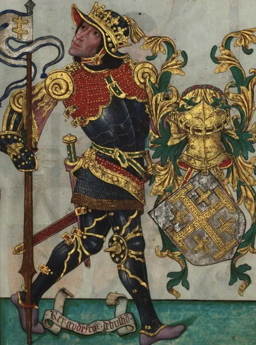 Framed Print : Godfrey of Bouillon (From Livro do Ameiro-Mor), 1509. Artist: Anonymous
