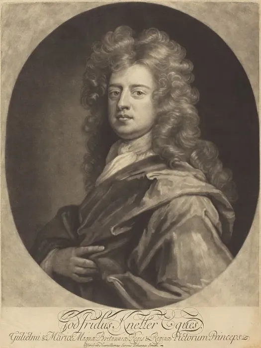 Framed Print : Godfrey Kneller, 1694. Creator: John Smith Framed Print : Godfrey Kneller, 1694. Creator: John Smith