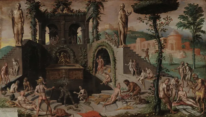 Framed Print : The Gods of the Olympus, 1556. Creator: Heemskerck, Maarten Jacobsz, van (1498-1574) Framed Print : The Gods of the Olympus, 1556. Creator: Heemskerck, Maarten Jacobsz, van (1498-1574)