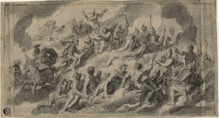 Framed Print : Gods on Olympus, n. d. Creator: Francoise Verdier Framed Print : Gods on Olympus, n. d. Creator: Francoise Verdier
