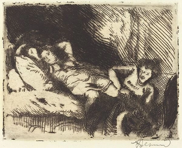 Going to Bed (Le coucher), 1913. Creator: Paul Albert Besnard