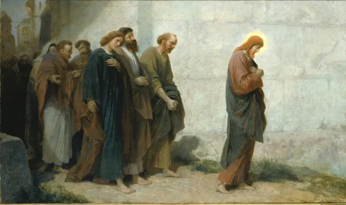 Framed Print : Going Down to Gethsemane, 1898. Creator: Johannes Adam Simon Oertel Framed Print : Going Down to Gethsemane, 1898. Creator: Johannes Adam Simon Oertel