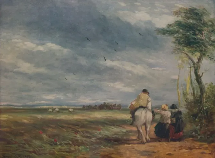 Framed Print : Going to the Hayfield, 1852. Artist: David Cox the elder Framed Print : Going to the Hayfield, 1852. Artist: David Cox the elder