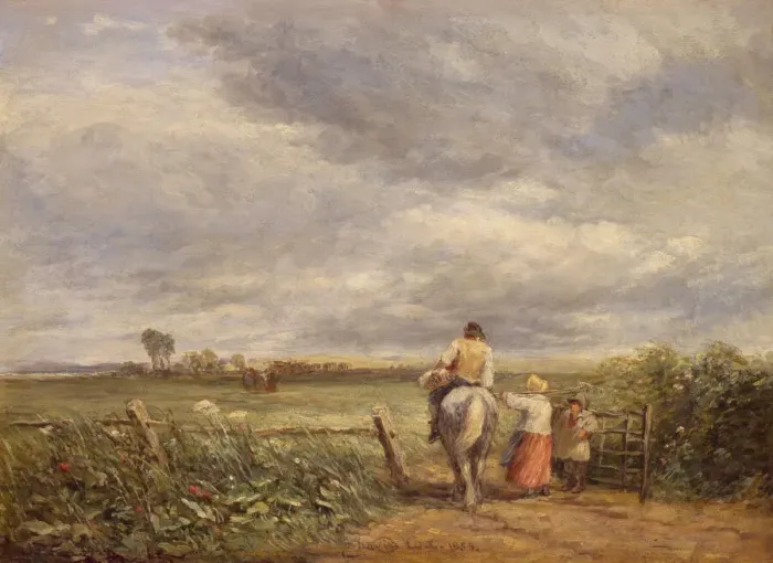 Framed Print : Going to the Hayfield, 1853. Creator: David Cox the elder