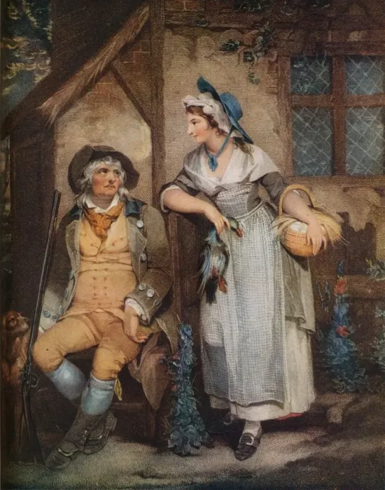 Framed Print : Going to Market, 18th century, (1924). Artist: William Nutter Framed Print : Going to Market, 18th century, (1924). Artist: William Nutter