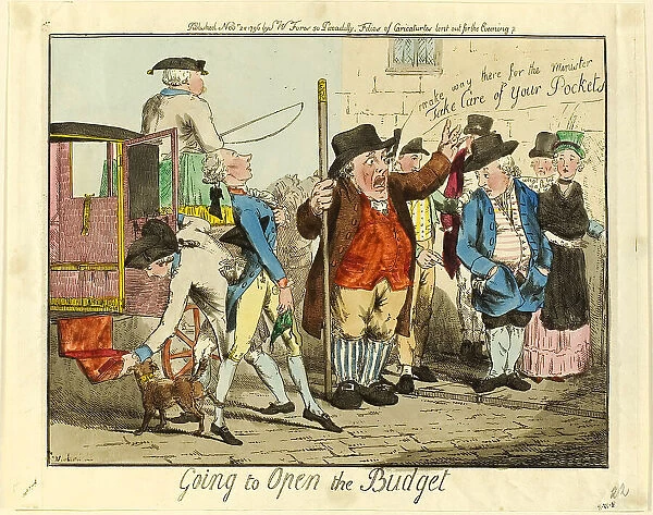 Going to Open the Budget, 1796. Creator: Unknown