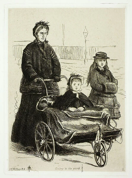 Going to the Park, 1872. Creator: John Everett Millais