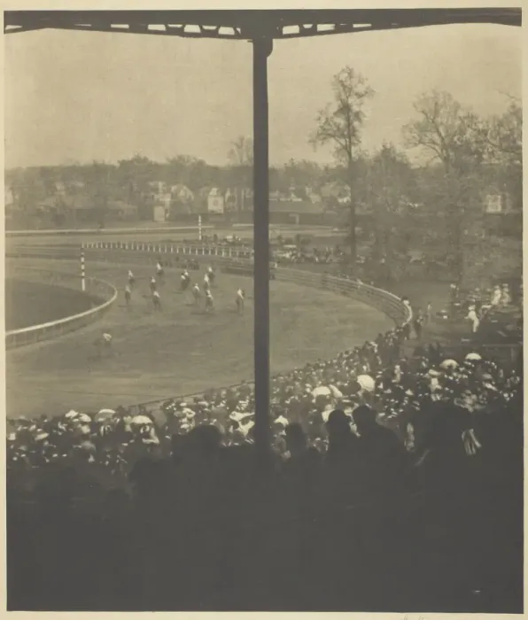 Framed Print : Going to the Post, Morris Park, 1904. Creator: Alfred Stieglitz Framed Print : Going to the Post, Morris Park, 1904. Creator: Alfred Stieglitz