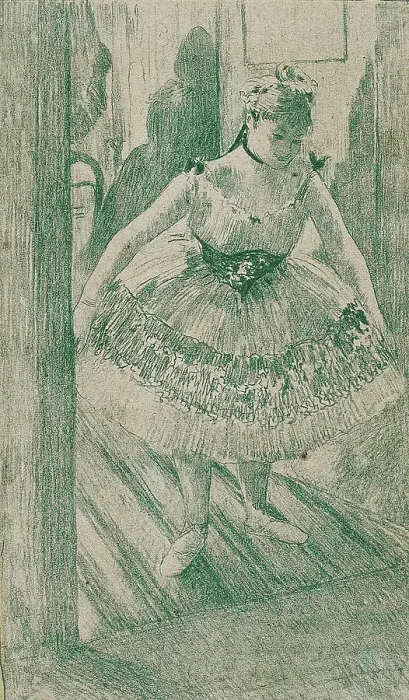 Framed Print : Going on Stage, 1889–90. Creator: Georges William Thornley Framed Print : Going on Stage, 1889–90. Creator: Georges William Thornley