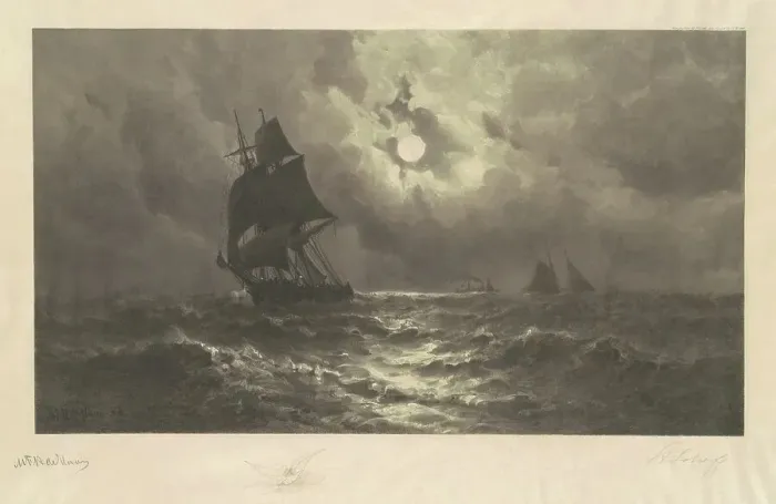 Framed Print : Going Westward, 1888. Creator: Stephen Alonzo Schoff Framed Print : Going Westward, 1888. Creator: Stephen Alonzo Schoff