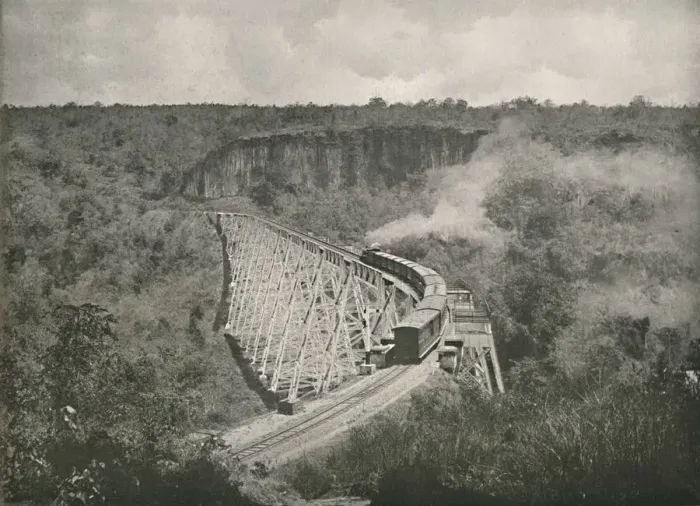 Framed Print : The Gokteik Gorge and Railway Bridge, 1900. Creator: Unknown Framed Print : The Gokteik Gorge and Railway Bridge, 1900. Creator: Unknown