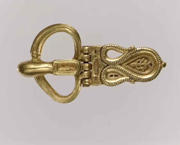 Framed Print : Gold Buckle, Langobardic or Byzantine, 6th-7th century. Creator: Unknown Framed Print : Gold Buckle, Langobardic or Byzantine, 6th-7th century. Creator: Unknown