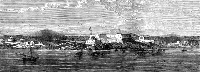 Framed Print : The Gold Coast and Ashantee War: fort of Christiansborg, near Accra, 1873. Creator: Unknown Framed Print : The Gold Coast and Ashantee War: fort of Christiansborg, near Accra, 1873. Creator: Unknown