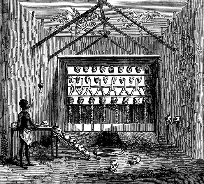 Framed Print : The Gold Coast and Ashantee War: Ju-Ju House, 1873. Creator: Unknown