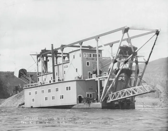 Framed Print : Gold dredge, 1915. Creator: Unknown Framed Print : Gold dredge, 1915. Creator: Unknown