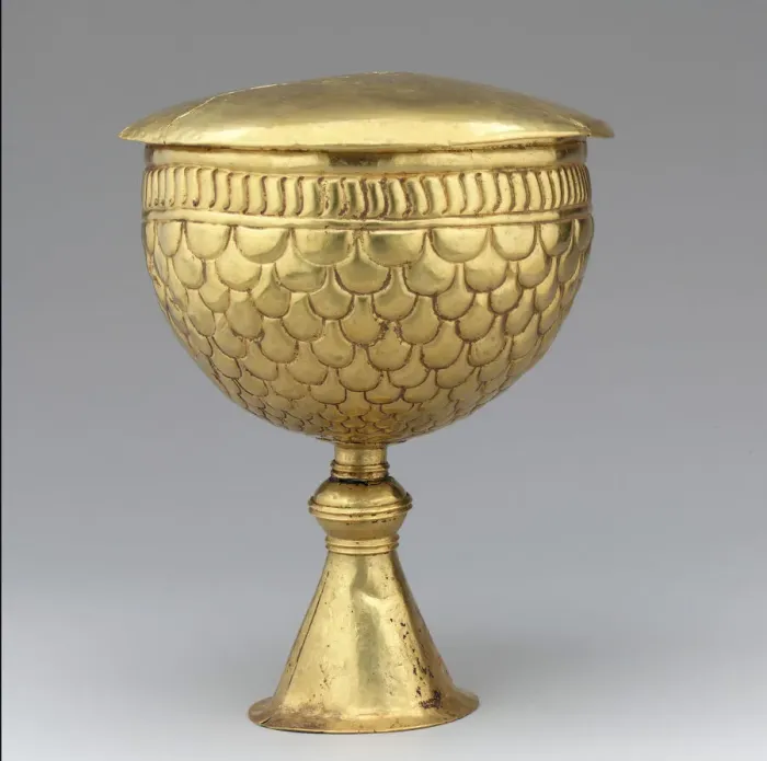 Framed Print : Gold Goblet and Cover (?), Avar or Byzantine, 700s. Creator: Unknown Framed Print : Gold Goblet and Cover (?), Avar or Byzantine, 700s. Creator: Unknown
