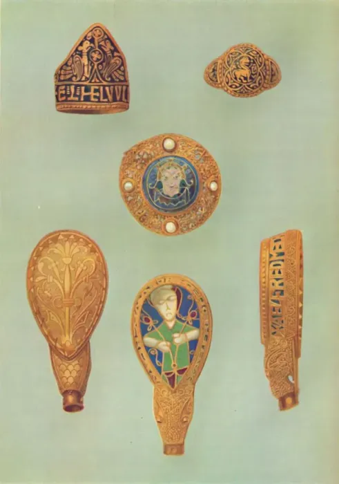 Framed Print : Gold Jewellery, Mainly of the Ninth Century, (1935) Framed Print : Gold Jewellery, Mainly of the Ninth Century, (1935)
