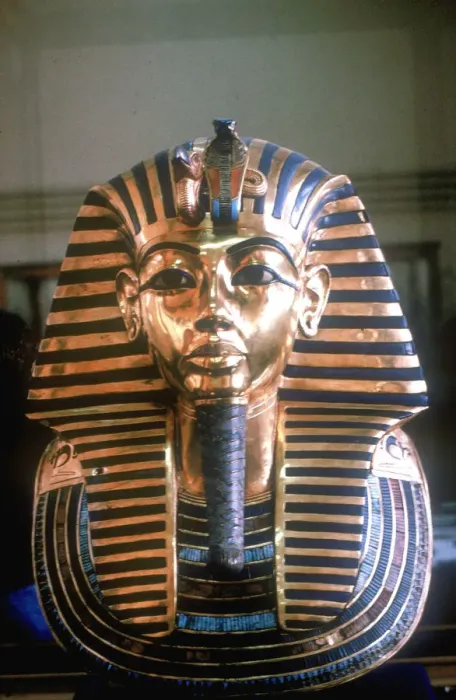 Framed Print : Gold mask of Tutankhamun on his mummy-case Framed Print : Gold mask of Tutankhamun on his mummy-case