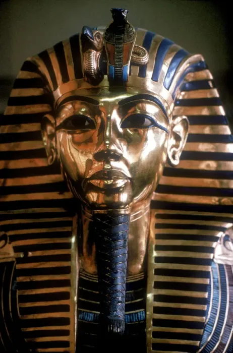 Framed Print : Gold mask of Tutankhamun on his mummy-case Framed Print : Gold mask of Tutankhamun on his mummy-case