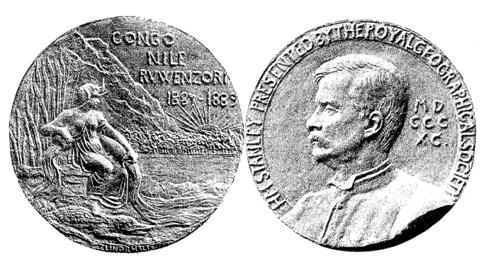 Framed Print : Gold Medal given to Mr. Stanley by the Royal Geographical Society, 1890. Creator: Unknown Framed Print : Gold Medal given to Mr. Stanley by the Royal Geographical Society, 1890. Creator: Unknown