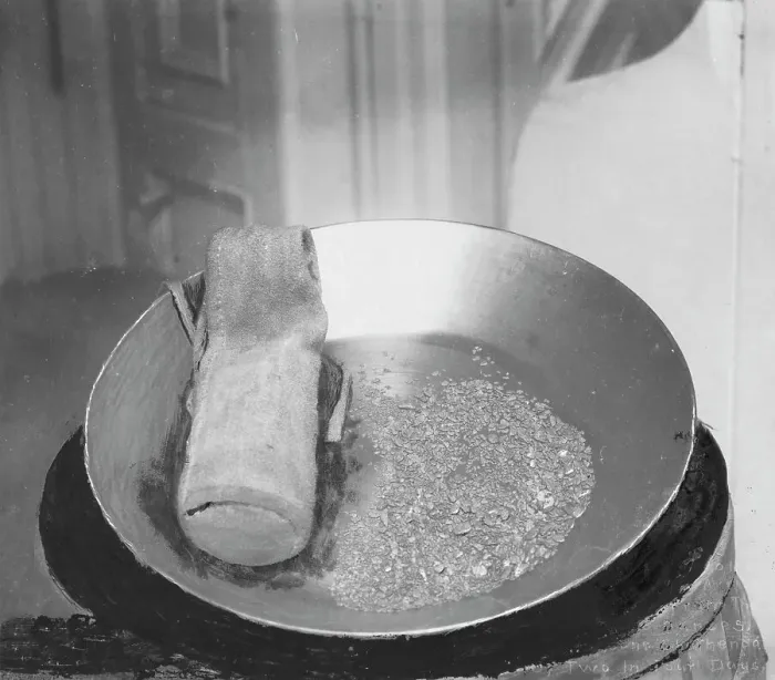 Framed Print : Gold in pan, 1916. Creator: Unknown Framed Print : Gold in pan, 1916. Creator: Unknown