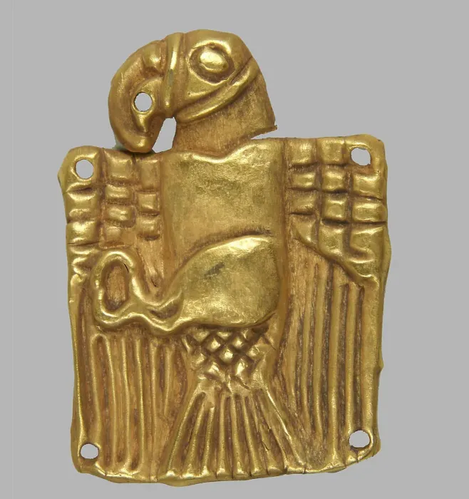 Framed Print : Gold plaque in the form of a Eagle, 5th cen. BC. Artist: Scythian Art Framed Print : Gold plaque in the form of a Eagle, 5th cen. BC. Artist: Scythian Art