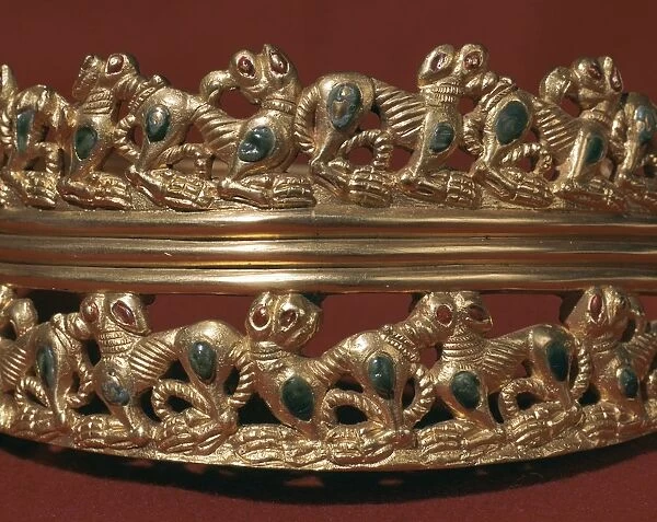 Detail of gold Sarmatian diadem