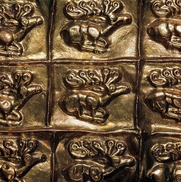 Detail of gold sheet from a Scythian quiver, 6th century