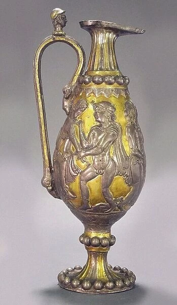 Gold and Silver Kettle, 569. Creator: Sassanian Art