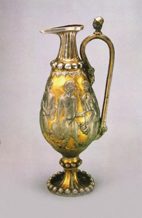 Framed Print : Gold and Silver Kettle, 569. Creator: Sassanian Art Framed Print : Gold and Silver Kettle, 569. Creator: Sassanian Art