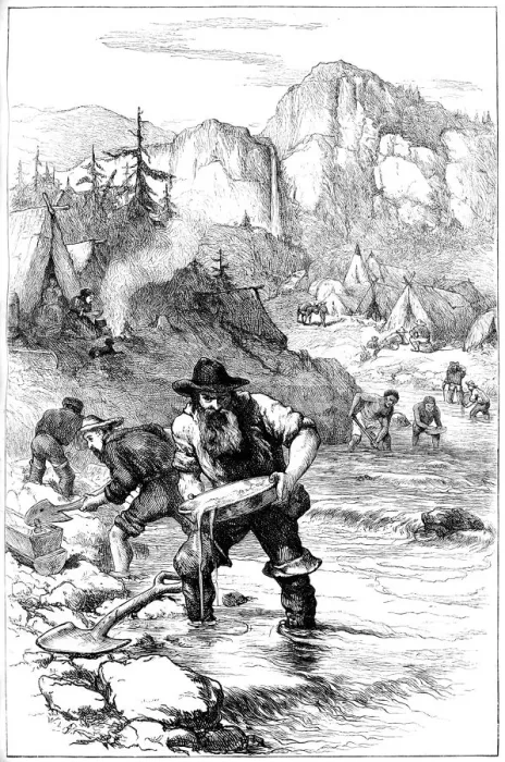 Framed Print : Gold washing in California, c1840s (c1880) Framed Print : Gold washing in California, c1840s (c1880)