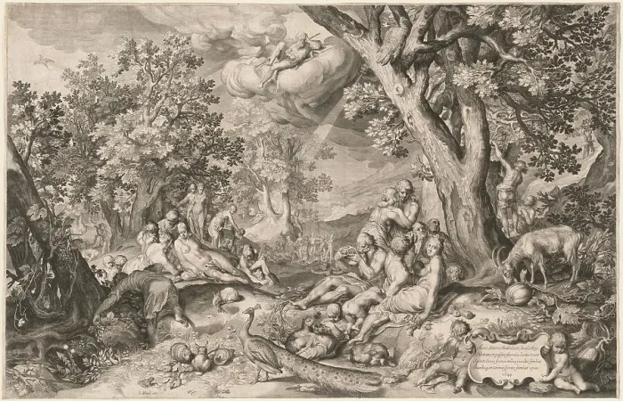 Framed Print : The Golden Age, 1644. Creator: Unknown Framed Print : The Golden Age, 1644. Creator: Unknown