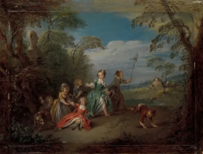 Framed Print : The Golden Age. Creator: Jean-Baptiste Pater Framed Print : The Golden Age. Creator: Jean-Baptiste Pater