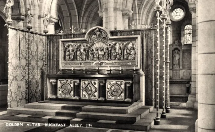 Framed Print : Golden Altar, Buckfast, Abbey, 20th Century