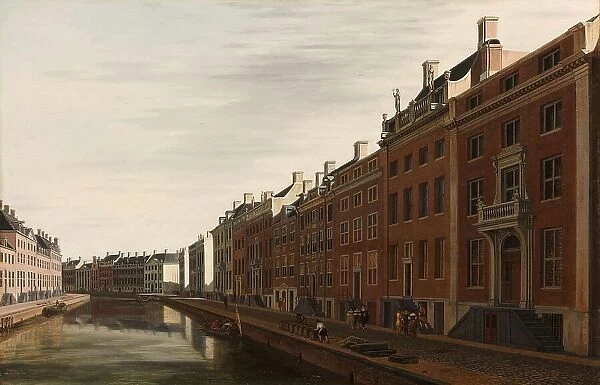 The Golden Bend on the Herengracht in Amsterdam from the west, 1672. Creator: Gerrit Berckheyde