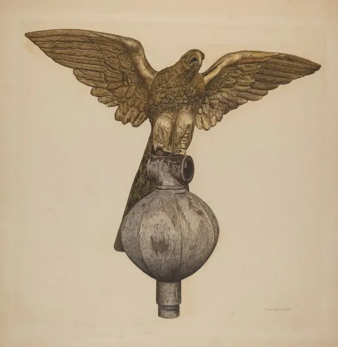 Framed Print : Golden Eagle, c. 1941. Creator: Clarence W Dawson Framed Print : Golden Eagle, c. 1941. Creator: Clarence W Dawson